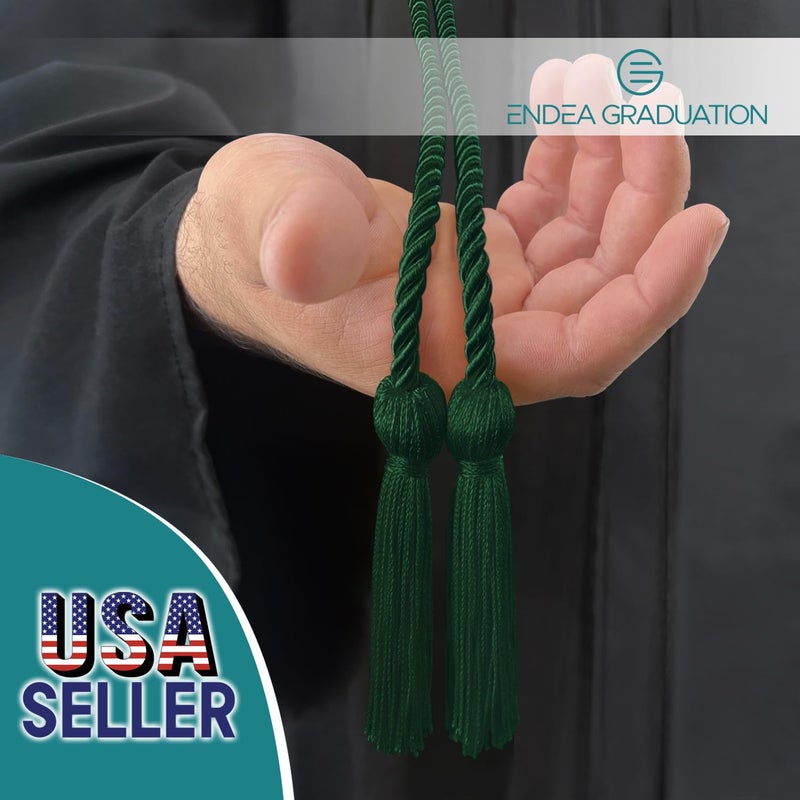 Endea Graduation Double Honor Cord (Hunter Green) - Image 2